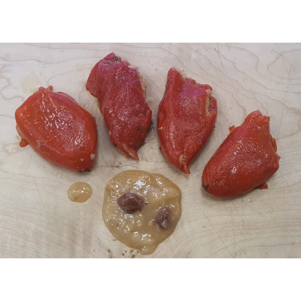 Comprar PIMIENTOS RELLENOS DE CHULETÓN Y FOIE en SALSA DE UVAS al mejor precio en Pepe Chuletón.