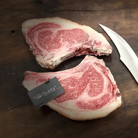 Carne de buey de Wagyu al mejor precio. Chuleton de Wagyu