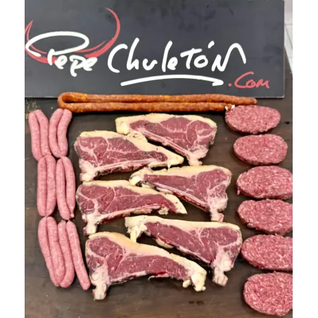 Lote de churrasco y burgers de vaca | Pepechuleton
