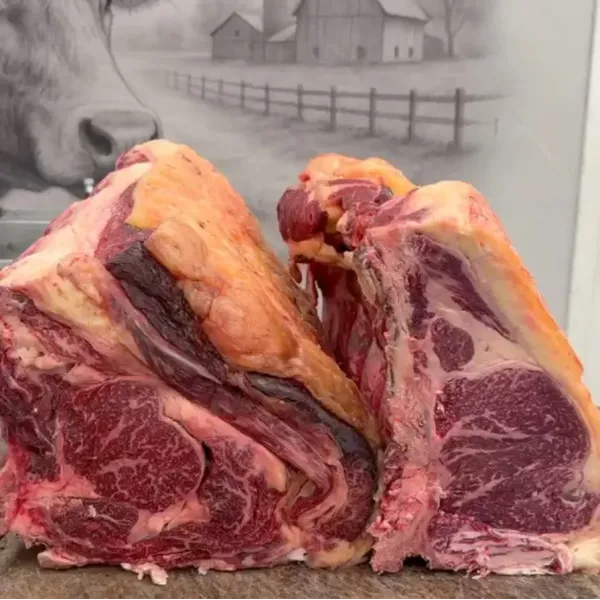 Carne de buey de Wagyu al mejor precio. Chuleton de Wagyu