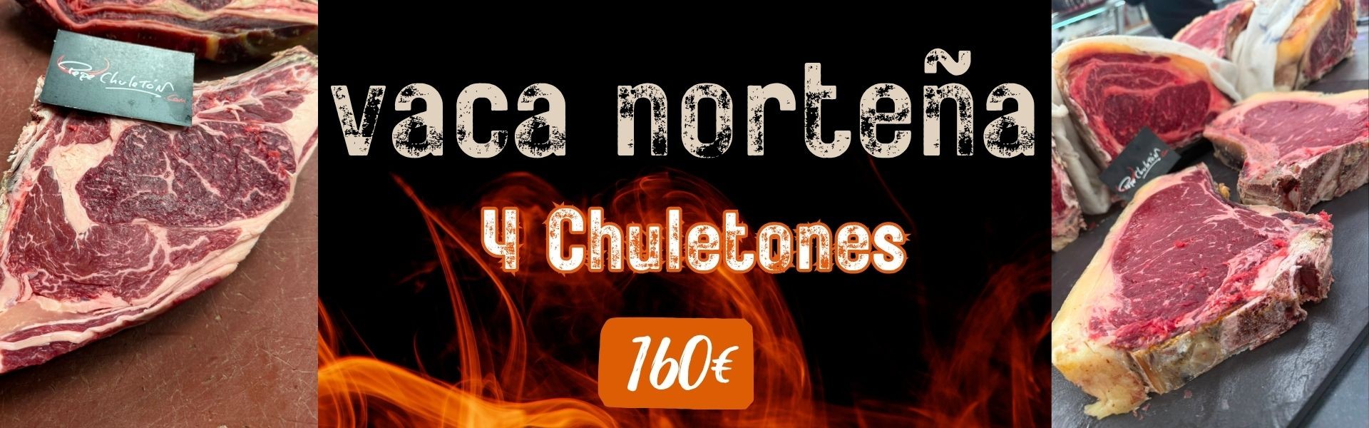 Lote 4 chuletones vaca norteña premium pepechuleton